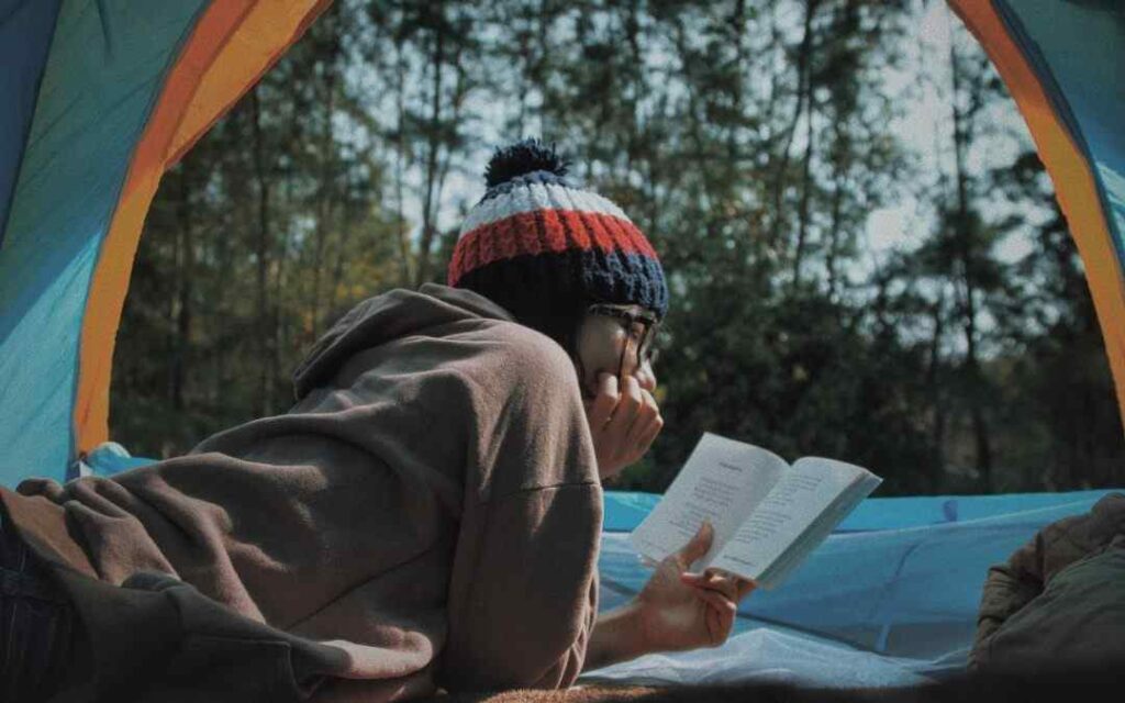 read books during camping