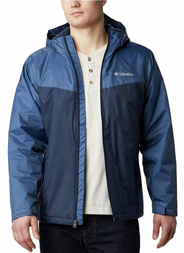 Men’s Sherpa Lined Rain Jacket