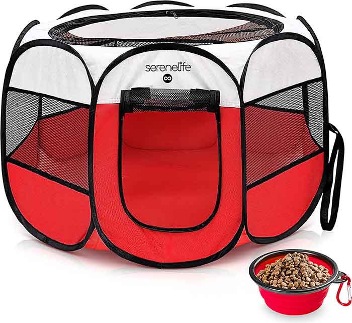 SereneLife Portable Dog Tent